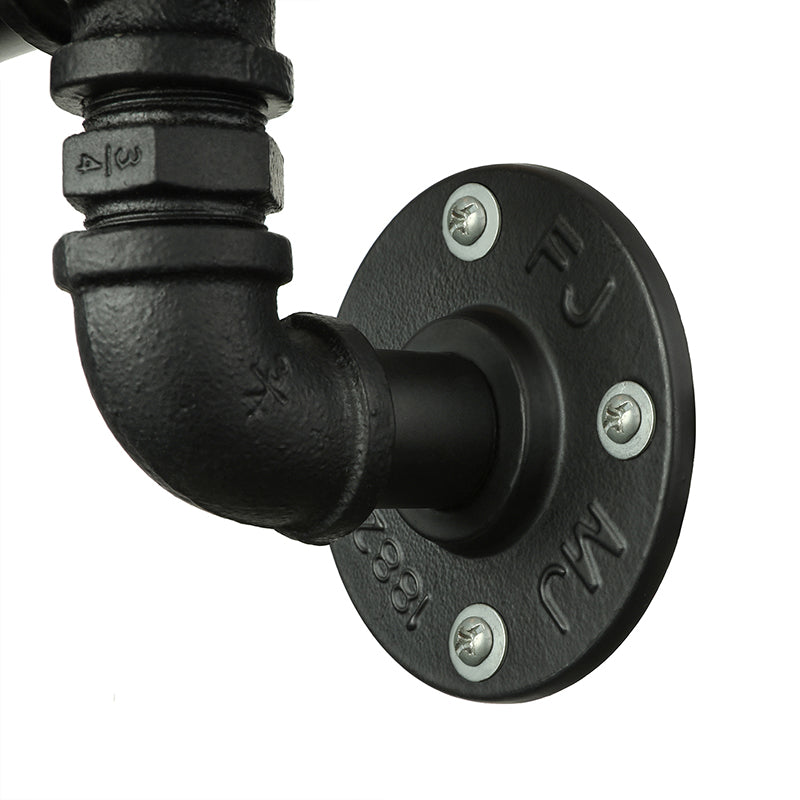 Magnus Steampunk Pipe & Gauge Wall Sconce