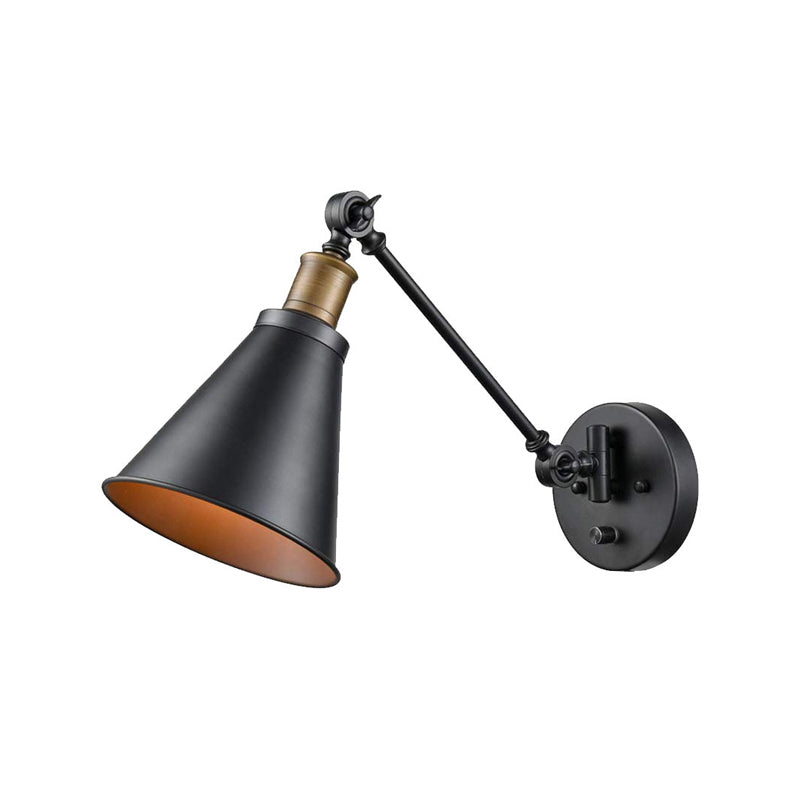 Soline Industrial Horn Wall Reading Lamp