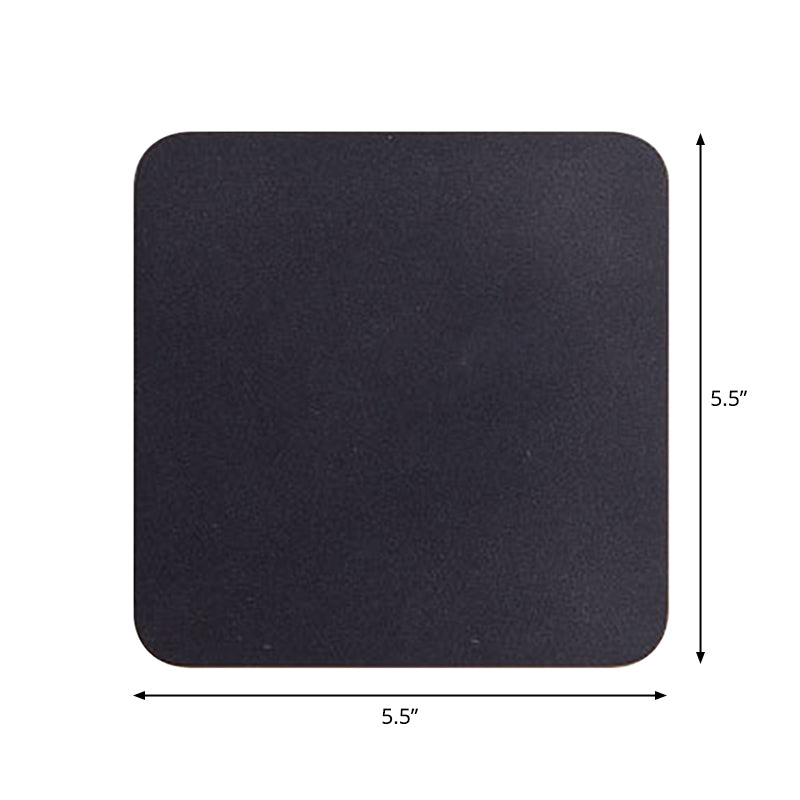 Applique Murale LED Encastrable Carrée Chloé, Noire