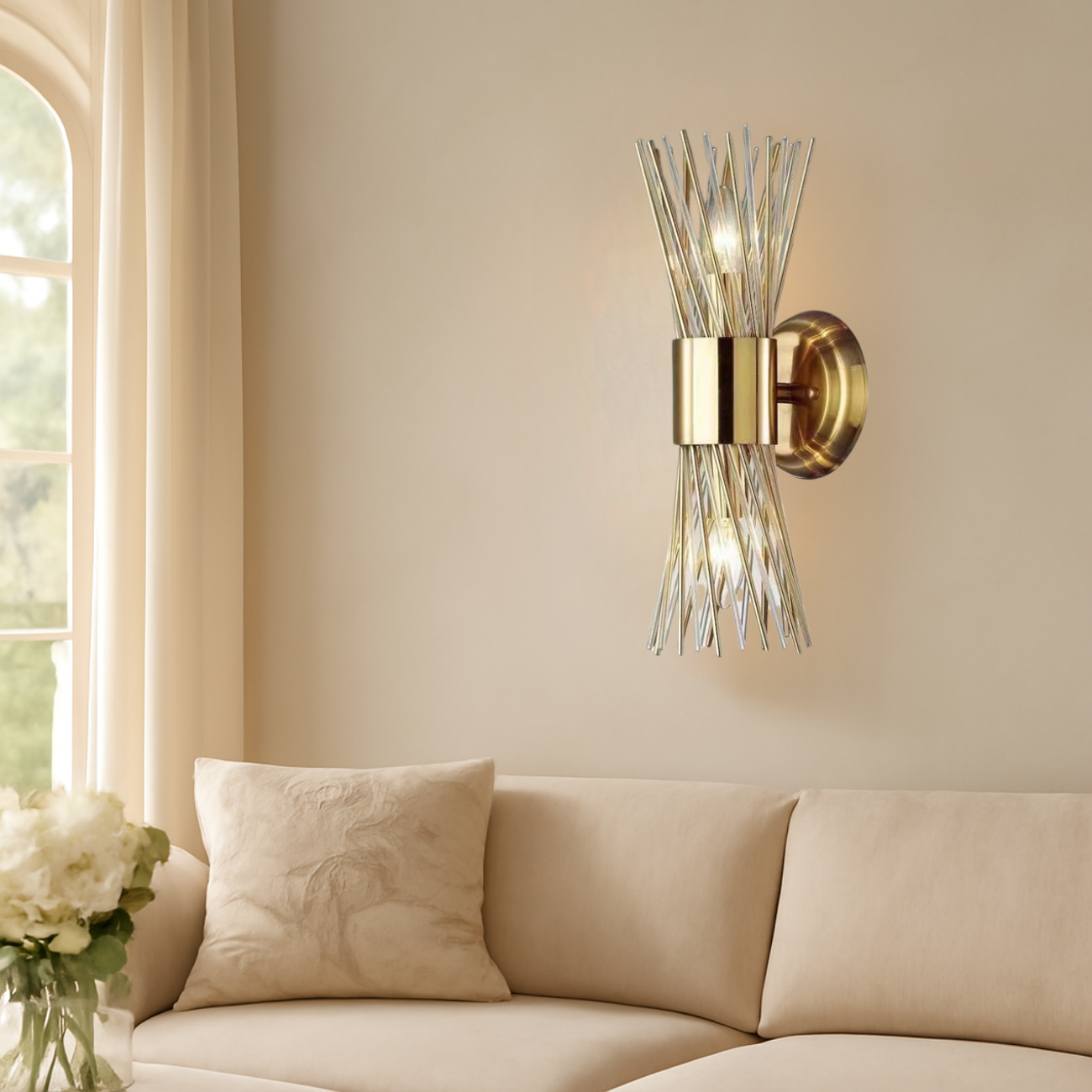 Applique murale Lucille en verre