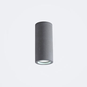 Plafonnier affleurant minimaliste cylindrique Mathilde Ciment