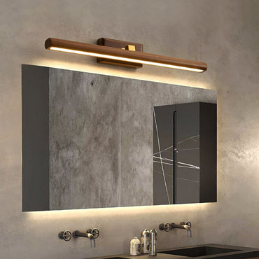 Applique Murale Linéaire Clémence Nordique en Bois et Acrylique Éclairage LED