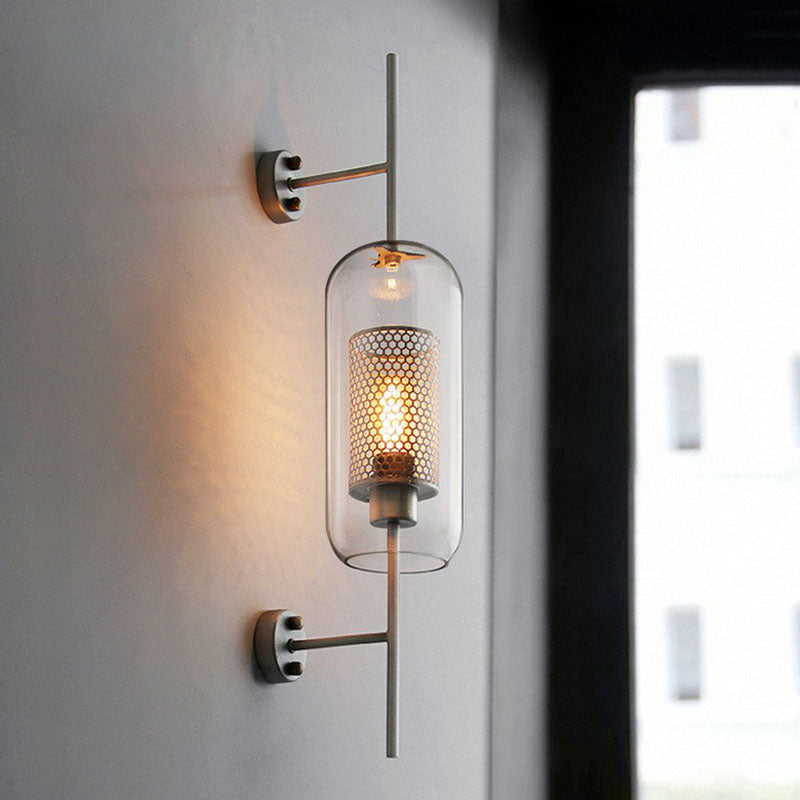 Sophie Metal Mesh Screen Wall Lamp Metal and Glass LED Lighting