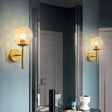 Lucie Mini Glass Ball Wall Light Sconce
