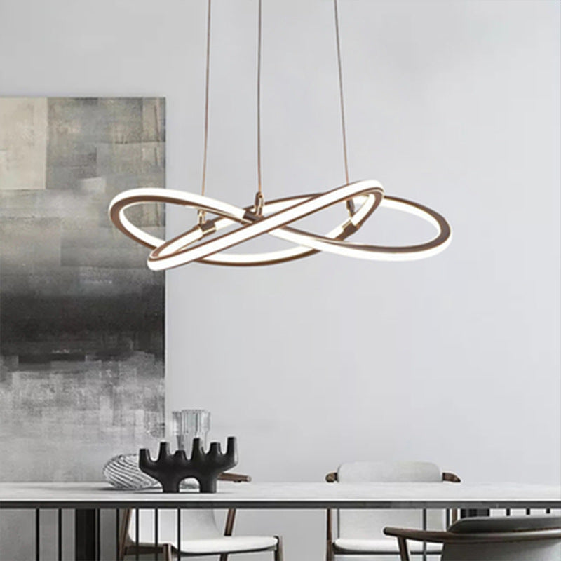 Suspension LED Clara Or Lustre Moderne