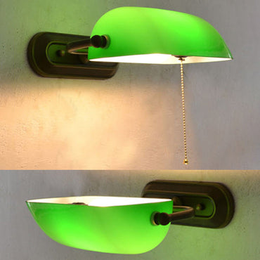 Camille Green Banker Lampe Murale en Verre avec Chaînette