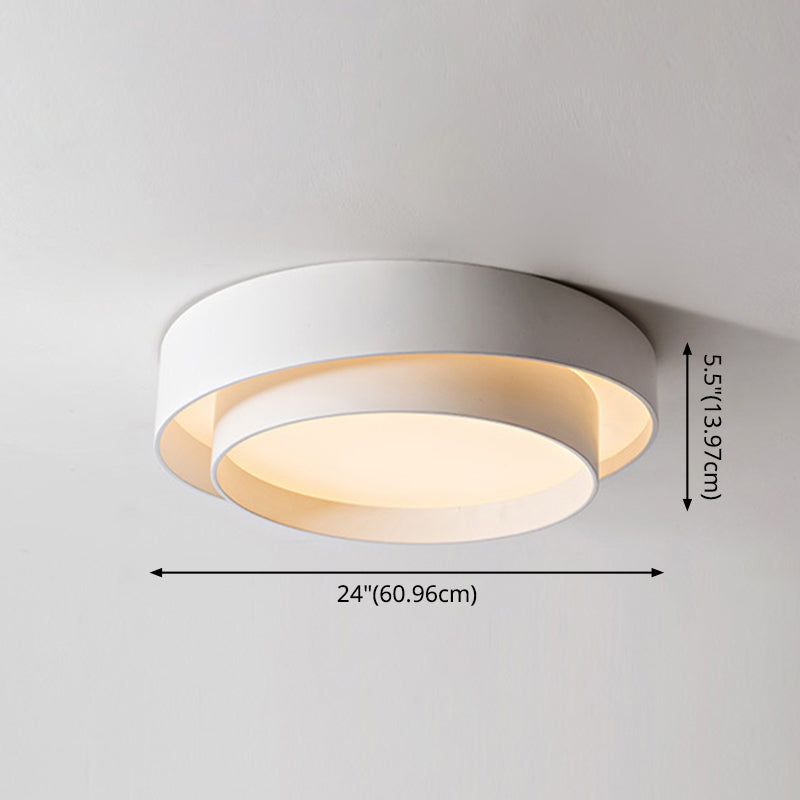 Plafonnier LED rond Chloé Nordic White
