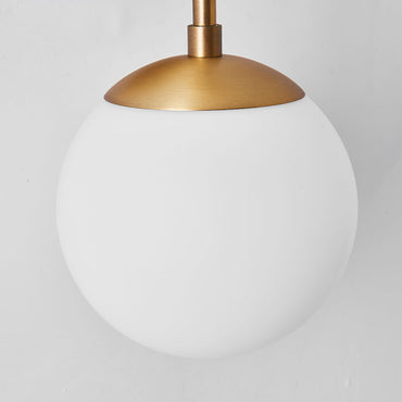 Sophie Brass Double Globe Wall Light Sconce