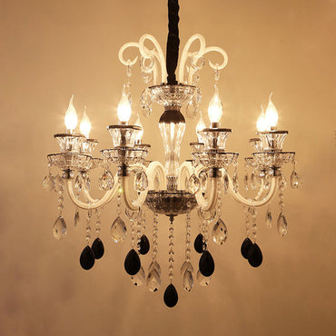 Lustre suspension Geneviève en cristal vintage