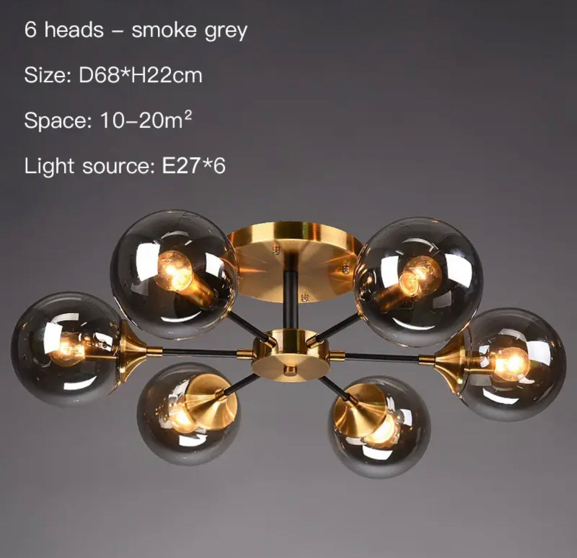 Suspension Élise en verre moléculaire