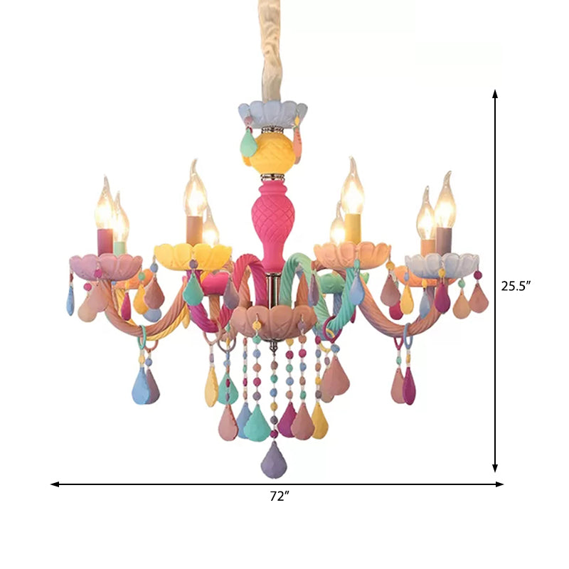 Lustre bougie en cristal Clémence pour enfants