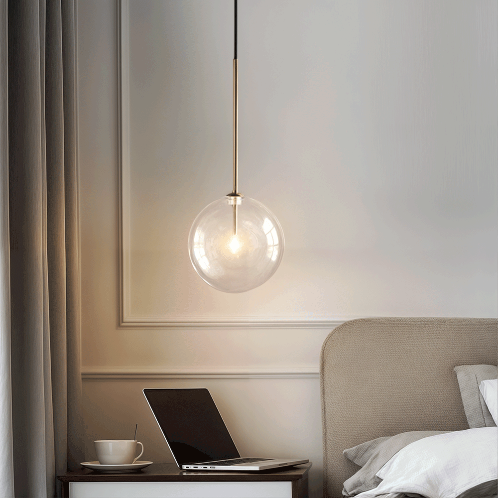 Suspension Elodie en verre scandinave