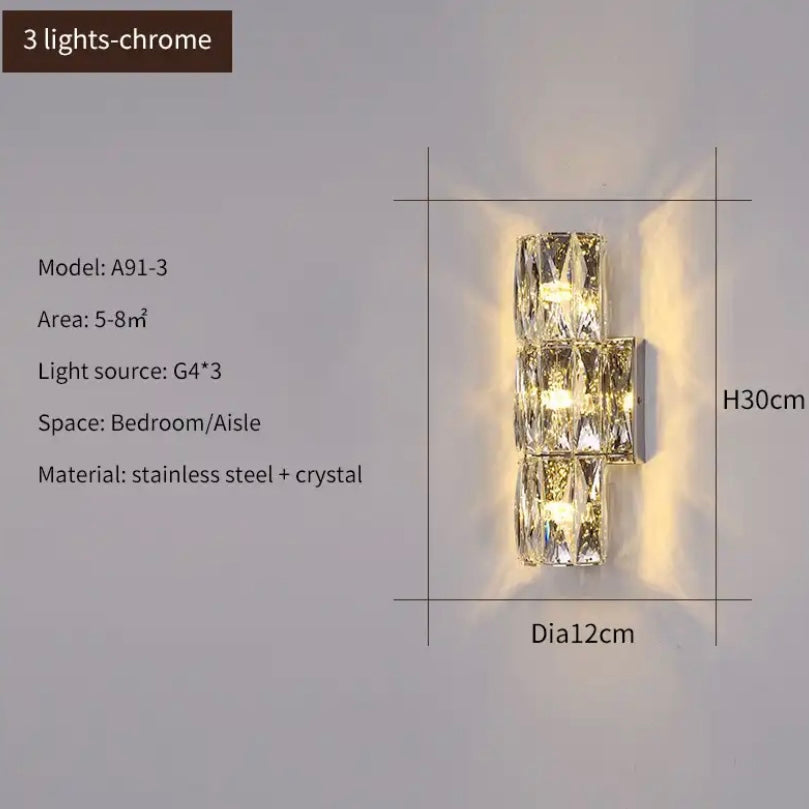 Delphine Crystal Wall Lamp