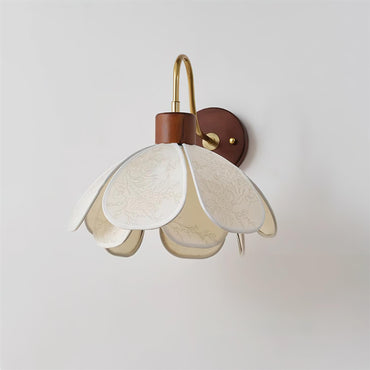 Docos Ciena Petal Applique Murale Luminaire Élégant en Métal et Tissu
