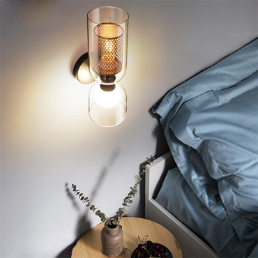 Applique murale LED Camille Duo Honeycomb à double tête