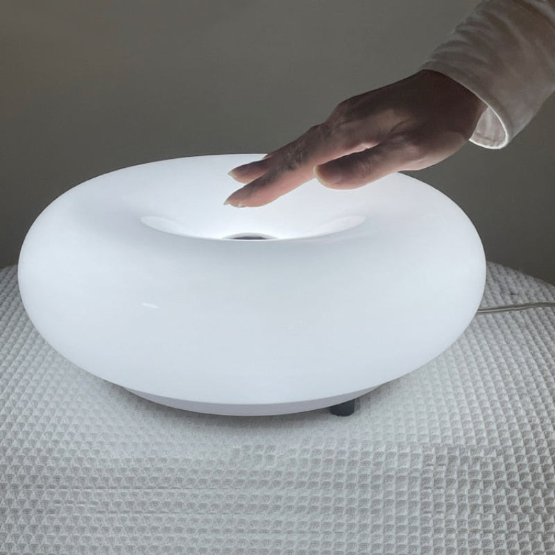 Lampe de table Sophie Glass Donut Lampe d'appoint en vitrail