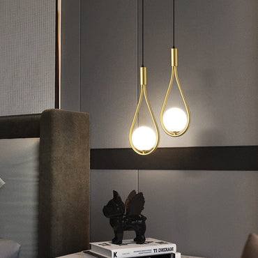 Suspension gouttelette moderne Margaux
