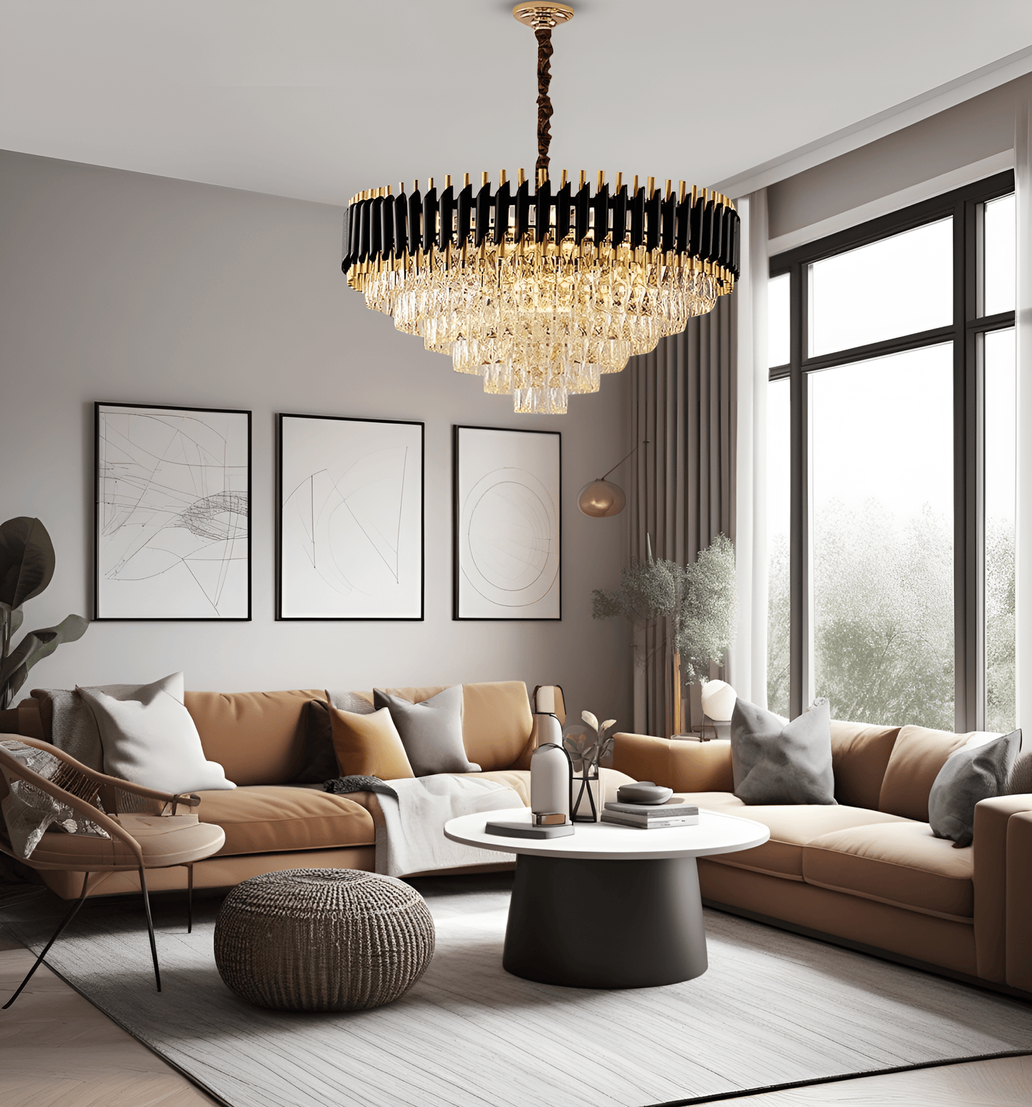 Lustre en Cristal K9 de Luxe Leonardo Elena