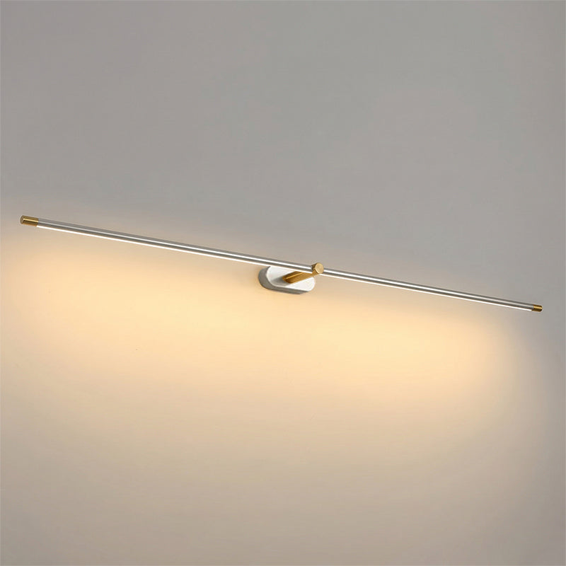 Applique murale rechargeable linéaire Clémence avec LED tricolore
