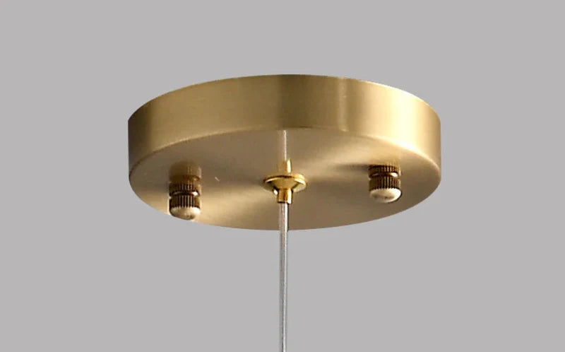 Sophie Nimbus Suspension en verre avec accent cuivré pour plafond