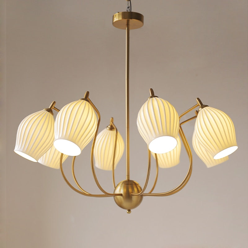 Camille Paola Lustre LED Céramique Minimaliste