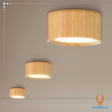 Plafonnier encastrable LED Amélie GX53 en bois