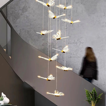 Camille Modern White Acrylic Cord Pendant Dining Room Ceiling Lamp