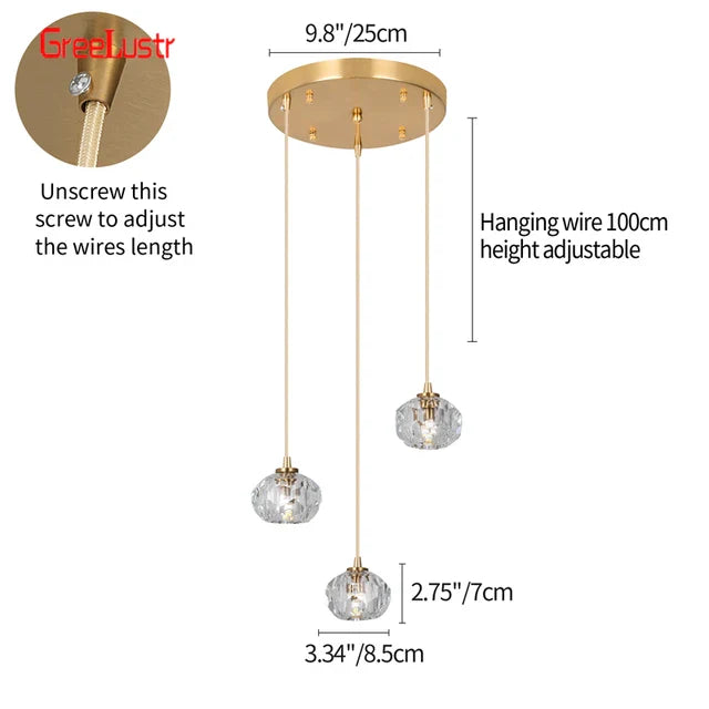 Suspension pendentif Clara Crystal Charm