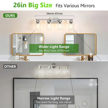 Amélie Modern 4-Light Bathroom Vanity Wall Lamp