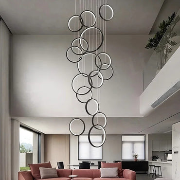 Lustre pendentif LED multi-têtes Camille Modern