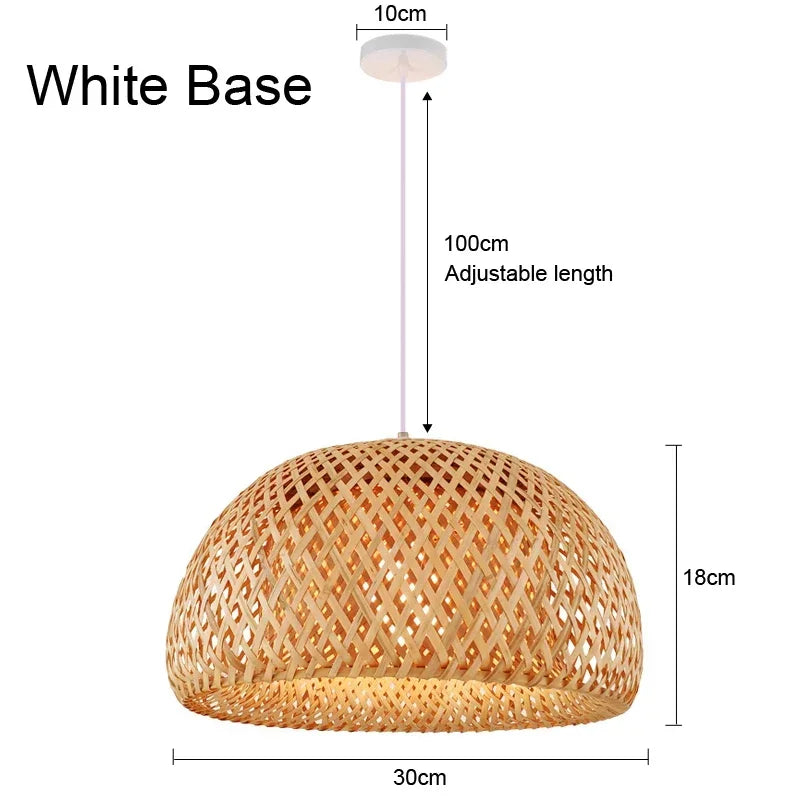 Aurélien Bamboo Rattan Pendant Light Handwoven Ceiling