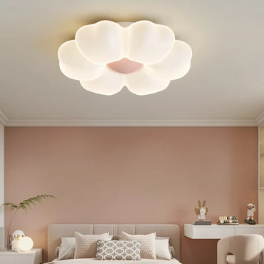 Plafonnier LED Élodie Fleur Rose Chambre Princesse Intensité Variable