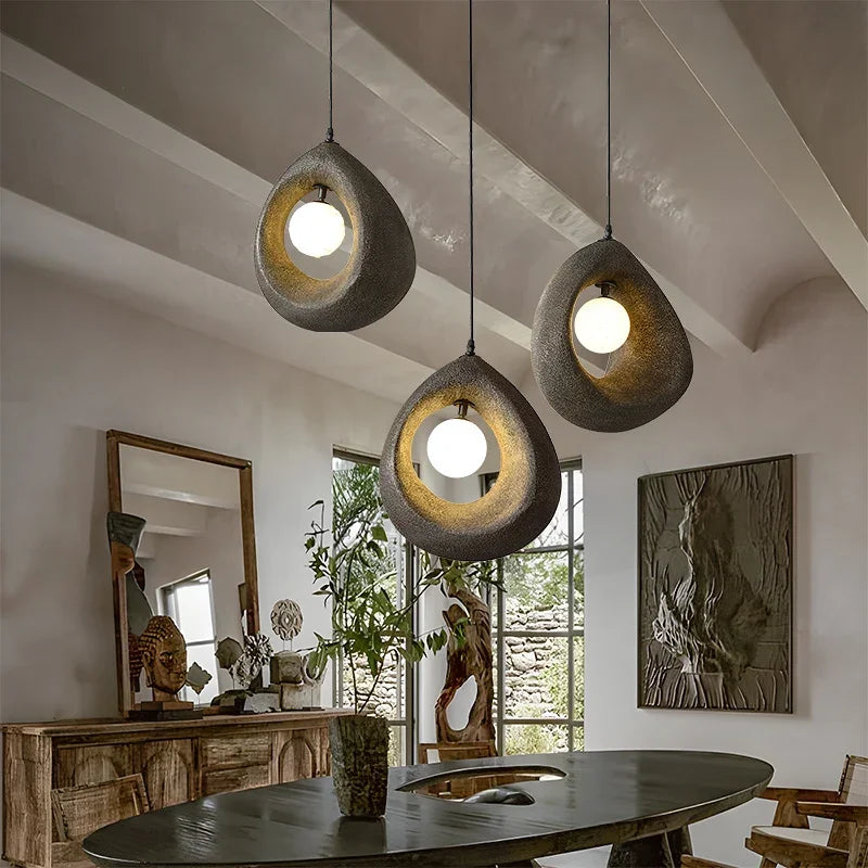 Suspension luminaire Hana Wabi Sabi Zen