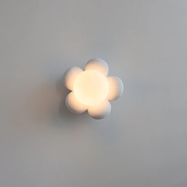 Applique murale en verre Camélia Fleur Chambre d'enfant nordique