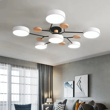 Plafonnier lustre LED tricolore moderne Anaïs