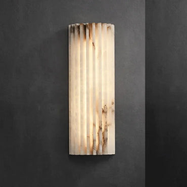 Applique murale en marbre italien Camille, luminaire minimaliste de luxe