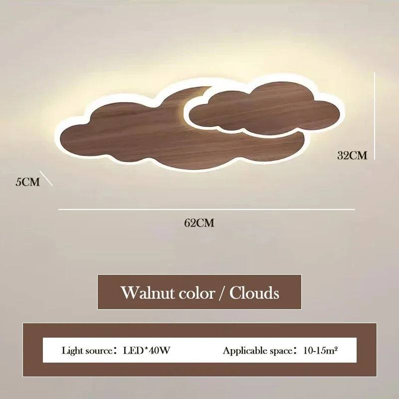 Plafonnier LED Élodie Creative Cloud pour chambre d'enfant, intensité variable