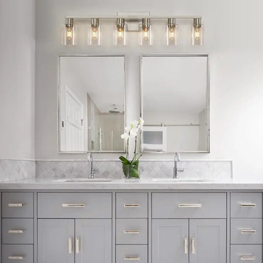 Sophie 6-Light Brushed Nickel Vanity Mirror Wall Light Fixture