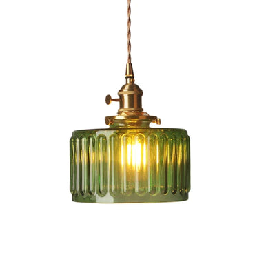 Suspension Camille Luxe Verre Noir et Or