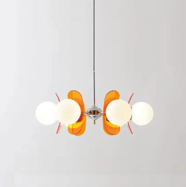 Élise Cosmo Bloom Mid-Century Glass Chandelier