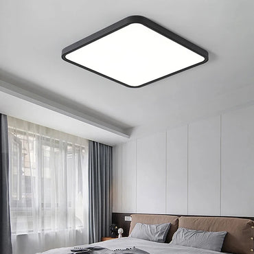 Plafonnier LED Juliette ultra-plat, dimmable avec télécommande, style moderne