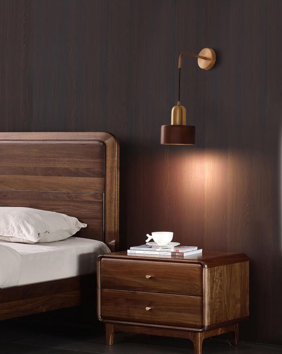 Elodie Wooden Wall Lamp