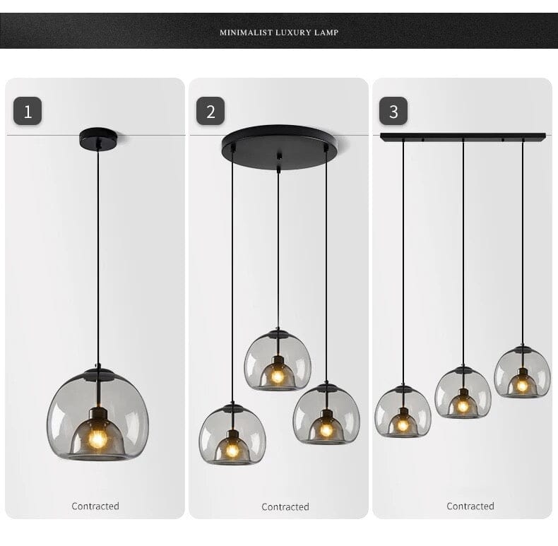 Amélie Antonio Glass Pendant Light