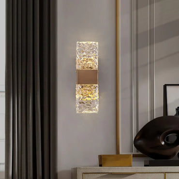 Clara Crossover Crystal Sconce
