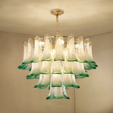 Chloe Emerald Crystal Leaf Pendant Light