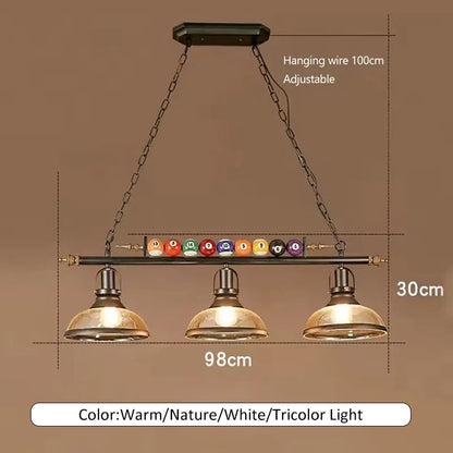 Lustre LED Sophie Nordic Rétro Billard Suspension