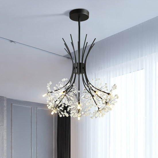Lucie Lustre Bouquet de Cristal Moderne 13/19 Lumières