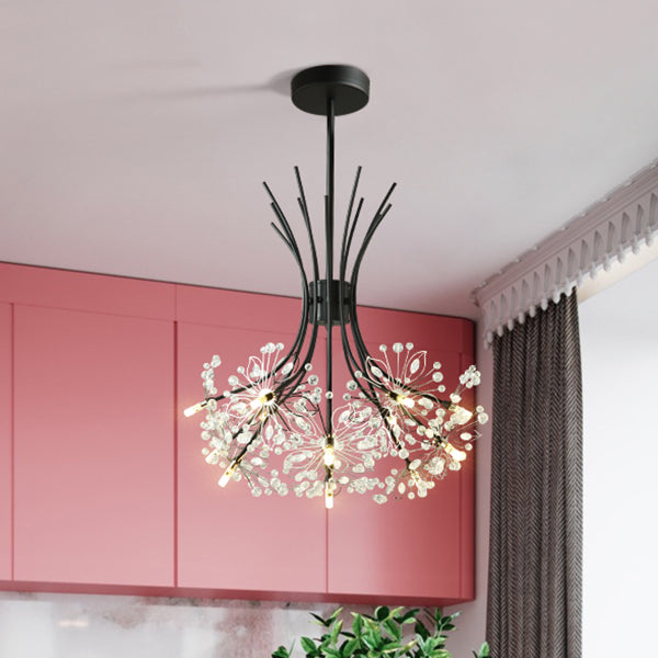 Lucie Lustre Bouquet de Cristal Moderne 13/19 Lumières
