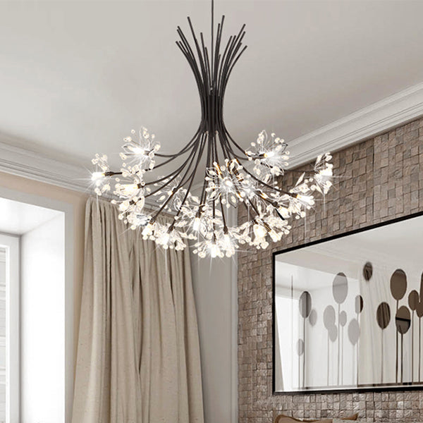 Lucie Lustre Bouquet de Cristal Moderne 13/19 Lumières