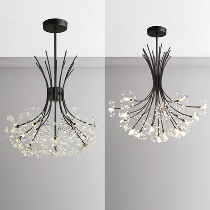 Lucie Lustre Bouquet de Cristal Moderne 13/19 Lumières